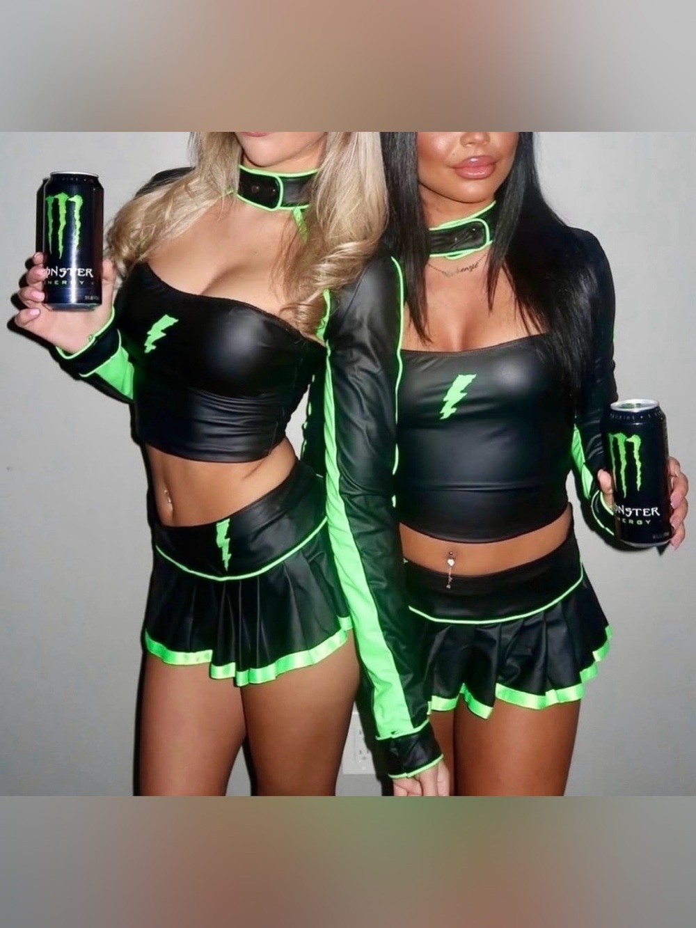 New Dolls Kill Trickz N Treatz Monster Energy Drink Girl Promo Model Costume XS💚